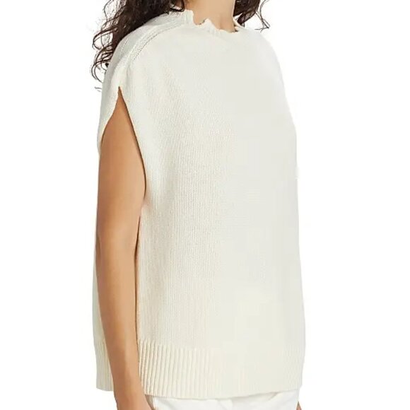 Loulou Studio Sagar Sleeveless Red Sweater - Large - Merino Wool Cashmere Blend - Picture 9 of 9